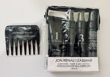 JON RENAU Synthetic Fiber Wig Care System Travel 5 Pc Set Imperfect Box