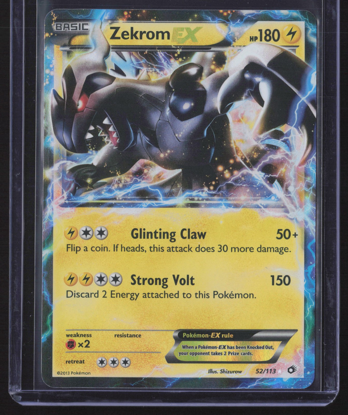 Zekrom EX Ultra Rare Legendary Treasures 52/113 NM