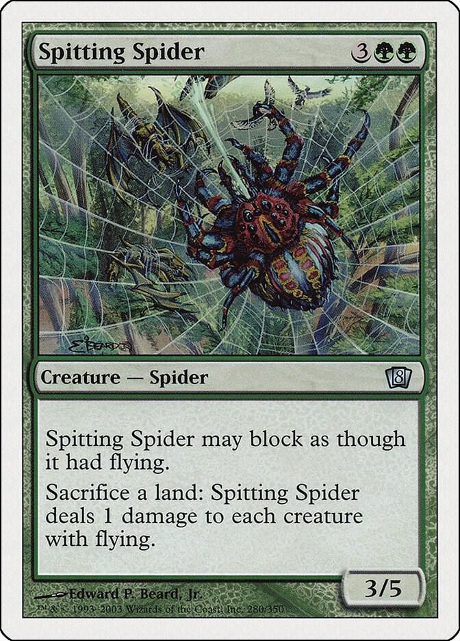 SPITTING SPIDER 280 UNCOMMON 8TH EDITION MAGIC: THE GATHERING LP