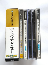 Lot 6 Sega Saturn KOF 95 96 97 Vampire Savior Darkstalkers w/RAM Fighting Japan