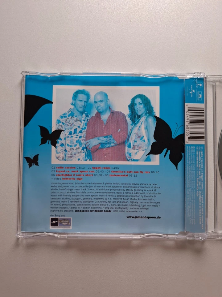 Jam & Spoon Featuring Plavka - Butterfly Sign | Maxi CD | Zustand Neuwertig - Bild 2 von 4