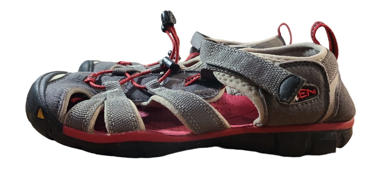 Sandali Keen bambino grande taglia 5 grigio rosso ragazzo Sea Camp II scarpe acqua