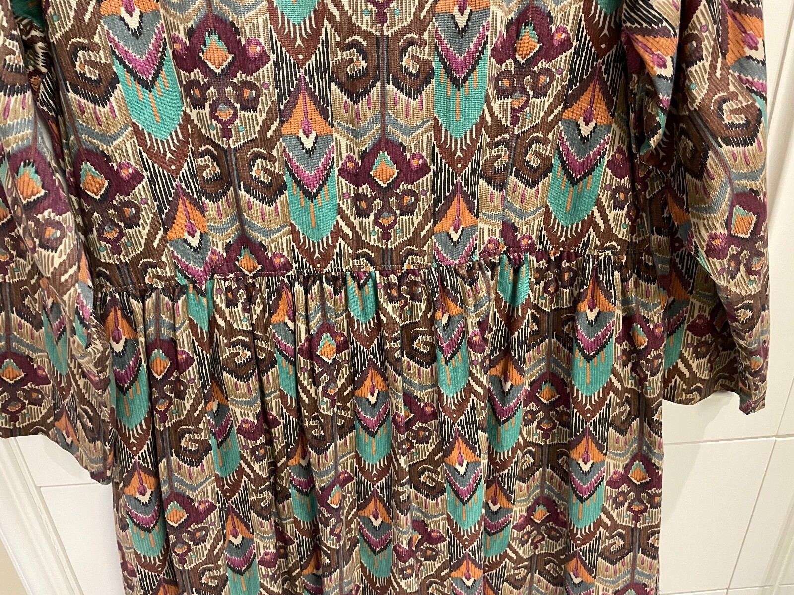 Peruvian Connection button down Dress/Jacket/Coat… - image 7