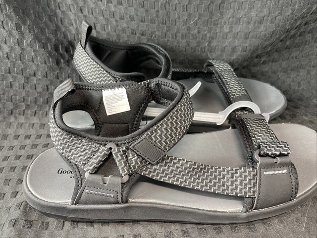 Goodfellow & Co. Men's Size XL 13 Black Loyd Hook and Loop Hiking Sandals for sale online | eBay