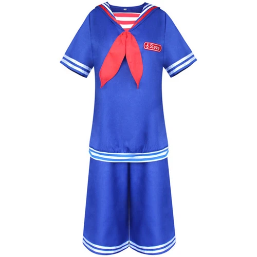 Stranger Things Robin Scoops Steve Harrington Cosplay Halloween Costume Uniform - Picture 11 of 23