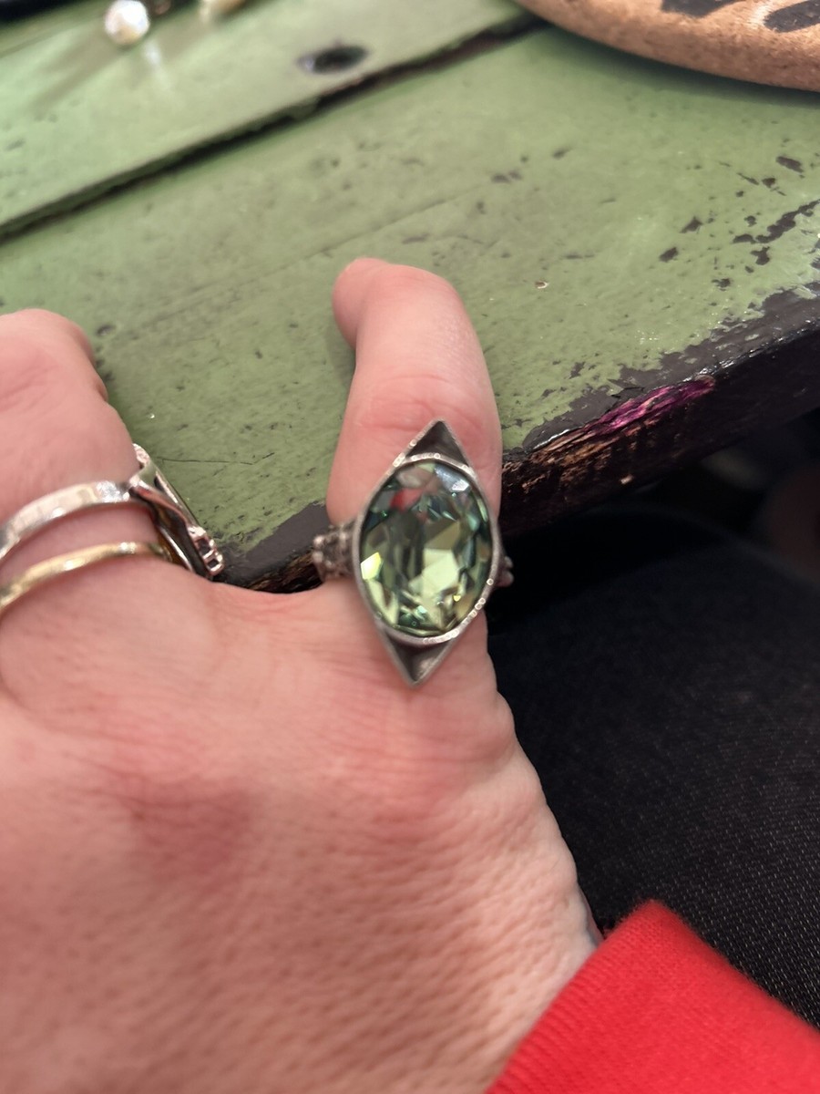 Rare Alchemy Gothic Absinthe Fairy Spirit crystal ring R120