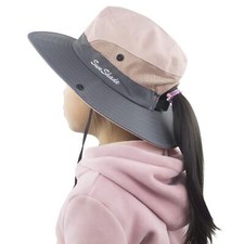 Toddler Child Kids Girls Summer Sun Hat Wide Brim UV Protection Hats Floppy B...