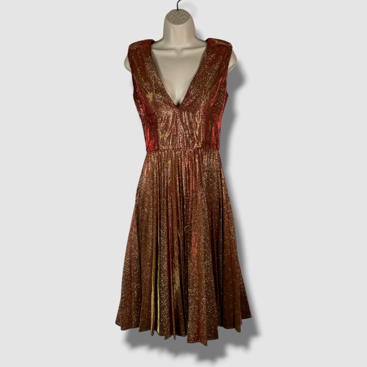 helsi gold dress LINDA PLATINUM / L main image 0