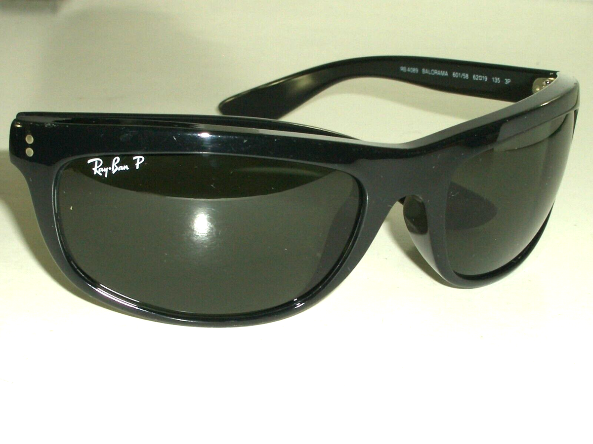 RAY-BAN RB4089 601/58 3P THICK BLACK POLARIZED CRYSTAL LENS