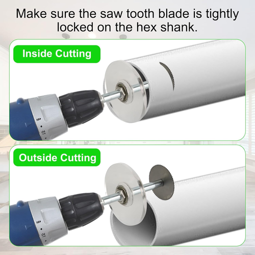 PVC inside Pipe Cutter Tool Kit, inside Pipe Cutter for PVC Pipe with 6Pcs Saw B - Picture 6 of 12