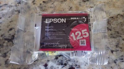 Epson T1253 RED 125 genuine magenta ink - printer copier WORKFORCE WF 323 WF 320