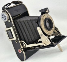Vintage Antique Folding Bellows Camera AGFA CAPTAIN clean clear glass