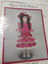 Byron Doll Patterns BY-171 - AM 390N "Allison" Fits 19" Dolls Head to Toe uncut