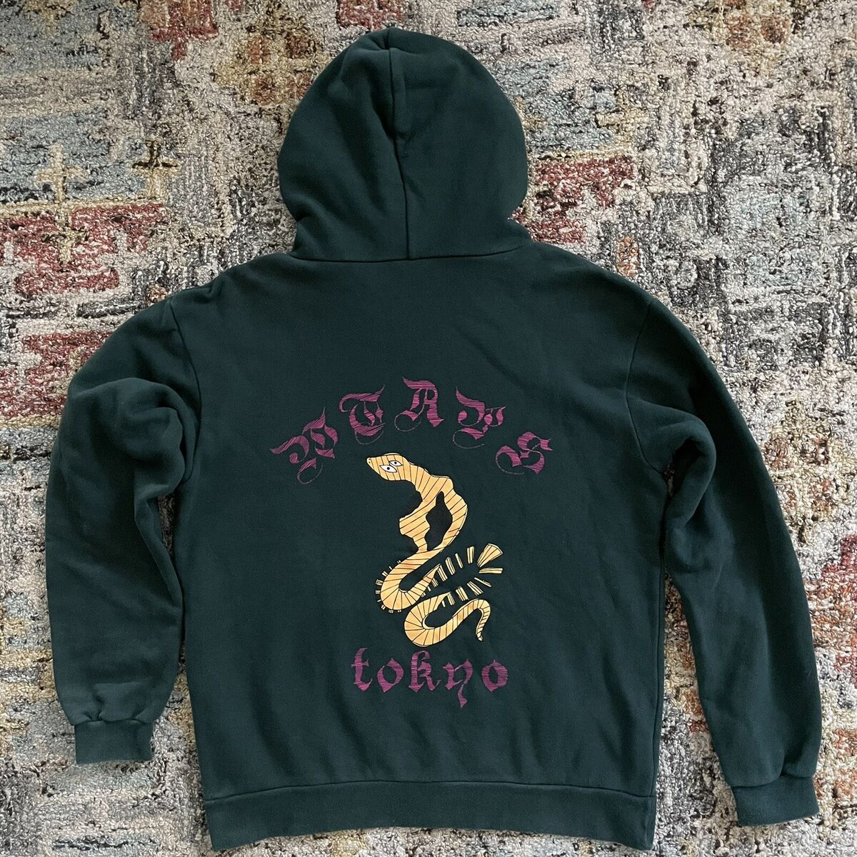 WTAPS AW19 DTOM Hoody Hoodie Forest Green size 1 Cotton WTAPS AW19 DTOM Hoody Hoodie Forest Green size 1 Cotton