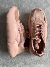 UGG La Cloud Low Women’s Pink Suede And Canvas Trainers UK Size 5 Eu 38