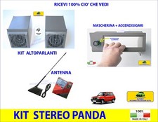 Kit Stereo Autoradio Vecchia  Panda Young Antenna Mascherina Accendisigari
