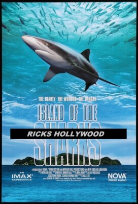 Original ISLAND OF THE SHARKS 27'' X 40'' D/S IMAX  MAKE OFFER!!! COCOS ISLAND