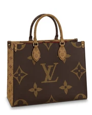 Price Firm!!! Louis Vuitton OnTheGo MM Reverse Monogram Giant Canvas Tote Bag