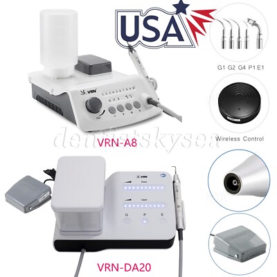 Wireless Dental Control Ultrasonic Scaler & LED Detachable Handpiece Bottle USA