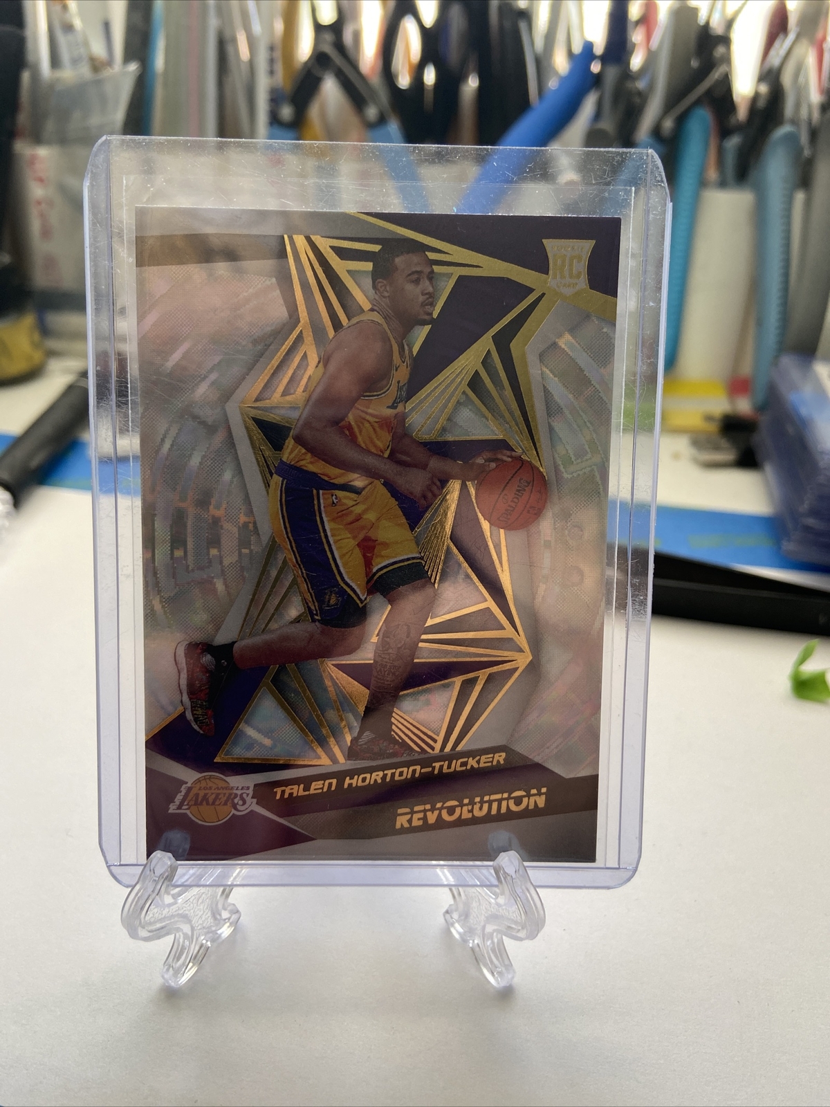 2019-20 PANINI REVOLUTION TALEN HORTON TUCKER #148 FRACTAL ROOKIE CARD RC LAKERS