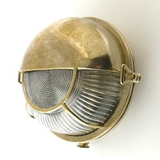 Solid Brass Bulkhead Wall Outdoor Indoor Light Industrial Style ALKISTIS