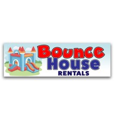 Bounce House Rentals Vinyl Banner with Optional Sizes (Made in the USA)