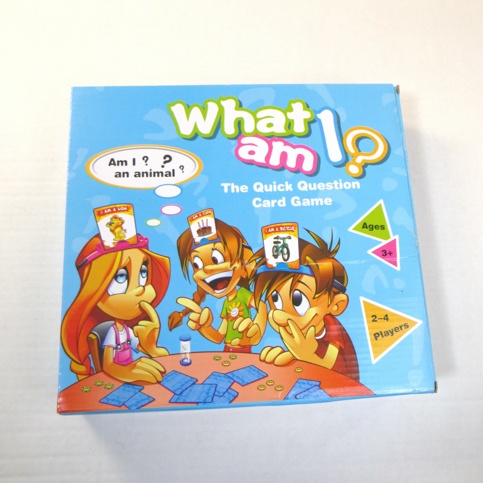 What Am I The Kids Quick Question Card Game W/50 Cards, Headbands