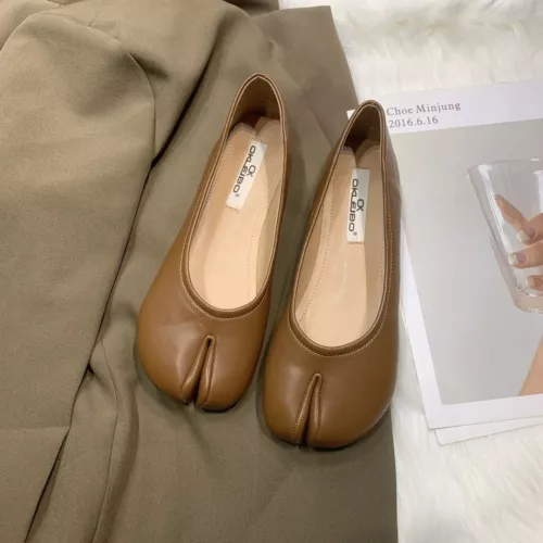 Flache elegante Tabi Damenschuhe flache bequeme weibliche Halbschuhe mit geteilter Zehenpartie - Bild 4 von 18