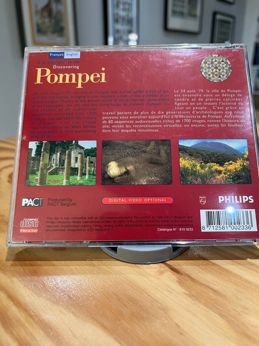 Jeux CD-I / CDI Philips a la découverte de Pompei RARE - Francais