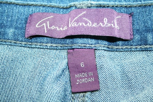 Gloria Vanderbilt Jeans Amanda Capri Stretch dunkle Waschung Bündchen Damengröße 6 - Bild 9 von 12