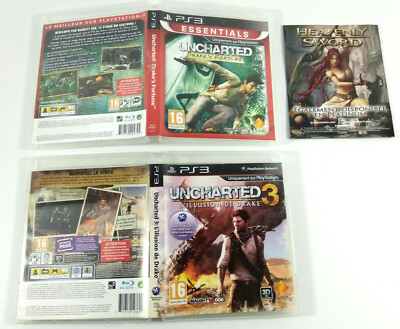 Lot De 2 Jeux Uncharted PS3 : Drake's Fortune + L'Illusion De Drake (VF, PAL)