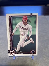 2025 Topps Series 1 James Wood RC #181  Nationals. Great 4 New Collector