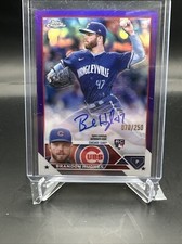 2023 Topps Chrome Auto RA-BHU Brandon Hughes Purple Refractor /250