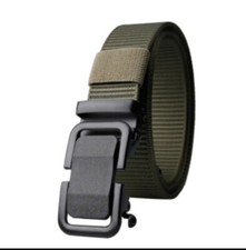 Men's Jeans Belt Denim Large Size 49"x1.3" Color Military Green