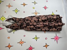 Vintage 1970s Psychedelic Groovy Batik Ethnic Bohemian Wide Leg Jumpsuit S M