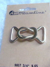 VTG Streamline Goldtone Belt Buckle 3/4 Made In USA