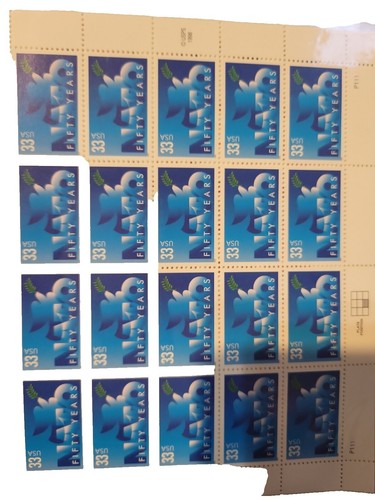 Malcolm X Framed sheet of 20 Black Heritage Series 33 cent stamps