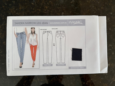 New - Style Arc Patterns - Sandra Narrow Leg Jean - size 12 - 21479 (1 of 4)