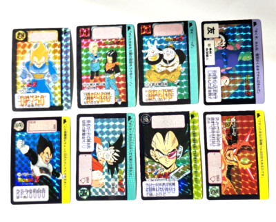 Dragon Ball Z No.86 180 211 230 234 379 413 416 Carddass 8 pieces