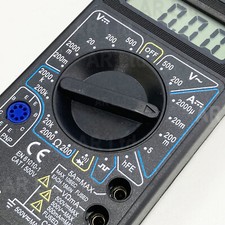 Digital Multimeter Circuit Tester Multi Testing Meter Test Volts Amps Continuity