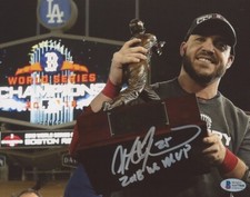 Steve Pearce Autographed Boston Red Sox 8x10 Inscribed “2018 WS MVP” Inscription