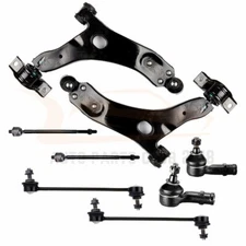 Fits 08 Focus 2.0L 2.3L 8pieces Front Lower Control Arms Tie Rods Suspension Kit