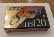 New TDK HS120 8mm Video Cassette Camcorder Tape High Standard Sealed
