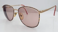 Vintage Savvy Eyes Savvy49 Tortoise Gold Oval Metal Sunglasses FRAMES ONLY
