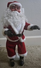 Vintage Santa Claus Figure Statue Doll 19+” 1985, incl. Stand