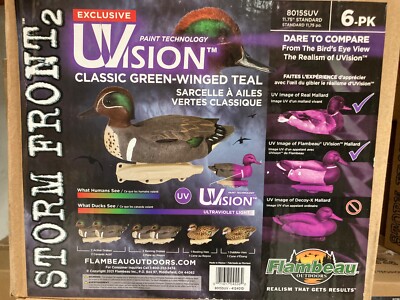 Flambeau 8015SUV Storm Front 2 Classic Green-Winged Teal Hunting Decoys 6 Pack