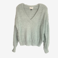 Universal Thread Women's V-Neck Pullover Sweater - Size Med Green