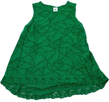 CAbi Shirt Eyelet Lace Blouse Green Sleeveless Gemma Fairy Shirt Small #5036