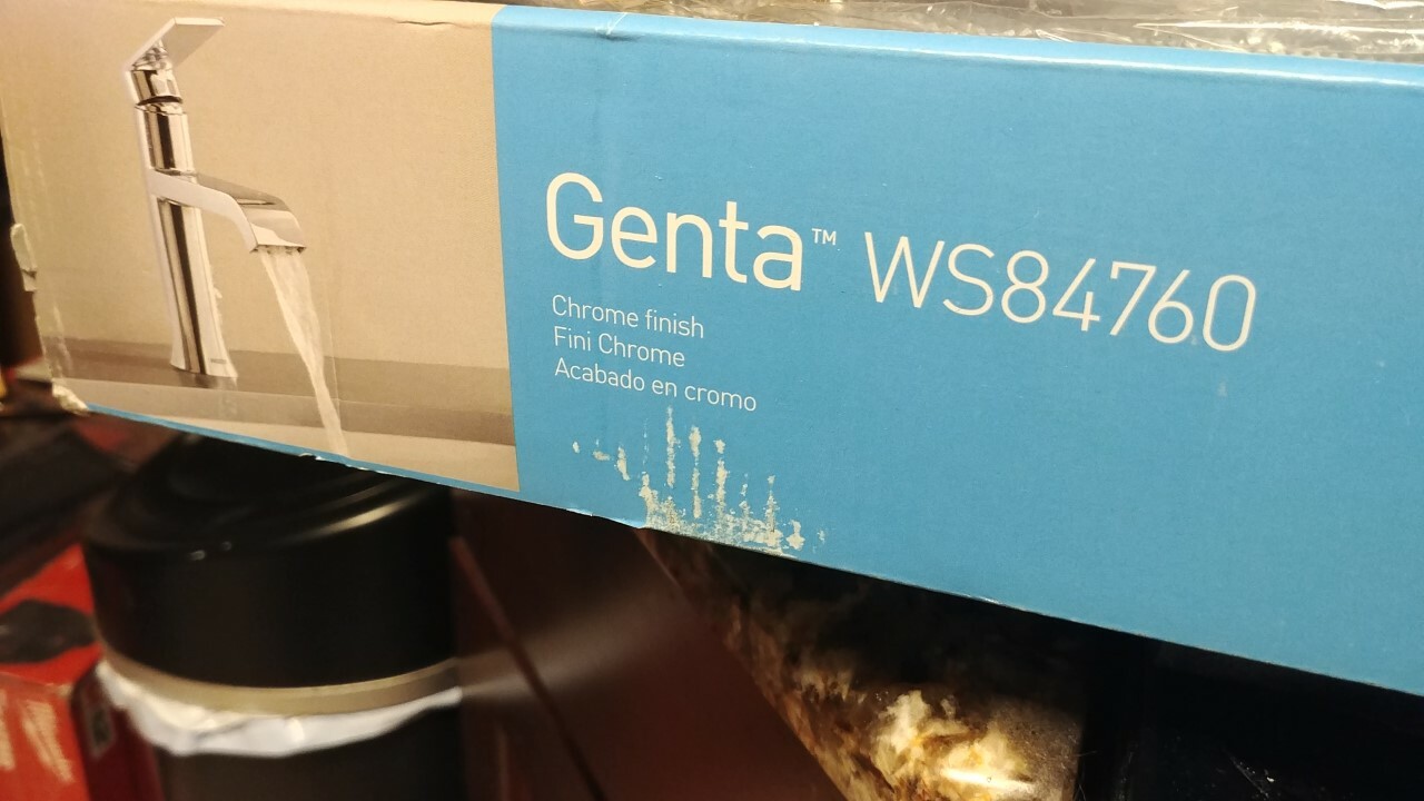 MOEN WS84760 Genta Single Hole SingleHandle Bathroom Faucet in Chrome