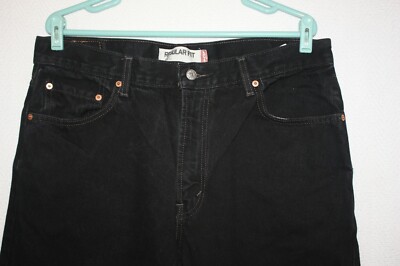 LEVI'S 505 Regular Fit Black Denim Jeans Sz 36X32 (meas 36x34) | eBay